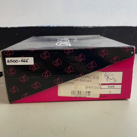 DbDk Fashion Women's Brown Suede Nicky Frances Heeled Booties Sz 8 - Picture 10 of 10